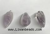 NGP5567 18*40mm - 23*58mm teardrop lavender amethyst pendants