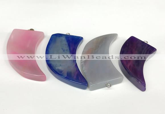 NGP5734 25*35mm - 27*50mm oxhorn agate pendants wholesale