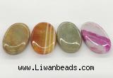 NGP5825 30*55mm oval agate gemstone pendants wholesale