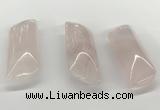 NGP5873 20*55mm - 22*60mm marquise rose quartz pendants