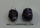 NGP6017 18*30mm - 22*35mm freeform amethyst pendants