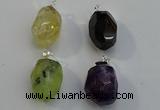 NGP6018 18*30mm - 22*35mm freeform mixed gemstone pendants