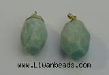 NGP6019 18*30mm - 22*35mm freeform amazonite pendants