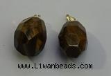 NGP6024 18*30mm - 22*35mm freeform yellow tiger eye pendants