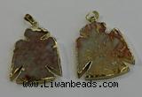 NGP6029 25*35mm - 30*40mm angel serpentine jasper pendants