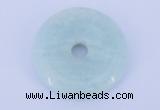 NGP603 5pcs 7*35mm amazonite gemstone donut pendants wholesale