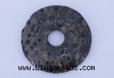 NGP609 5pcs 5*45mm kambaba jasper gemstone donut pendants wholesale