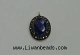 NGP6102 20*25mm - 22*30mm oval lapis lazuli pendants wholesle