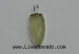 NGP6108 12*35mm - 15*40mm arrowhead lemon quartz pendants