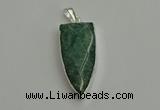 NGP6112 12*35mm - 15*40mm arrowhead amazonite pendants