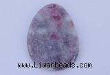 NGP630 5pcs 33*45mm freeform lilac jasper gemstone pendants