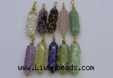 NGP6754 13*40mm sticks lapis lazuli gemstone pendants wholesale