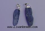 NGP6757 10*35mm - 15*45mm freeform blue kyanite pendants