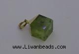 NGP6770 15*22mm cube green qutilated quartz pendants wholesale