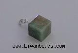 NGP6792 15*22mm cube amazonite gemstone pendants wholesale