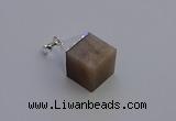 NGP6794 15*22mm cube moonstone gemstone pendants wholesale