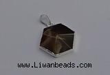 NGP6834 24*25mm hexagon moonstone gemstone pendants wholesale