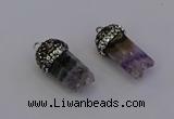 NGP6957 12*20mm - 10*25mm freeform amethyst pendants wholesale