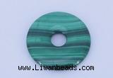 NGP704 30mm natural malachite gemstone donut pendant