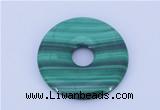 NGP705 35mm natural malachite gemstone donut pendant