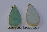 NGP7135 25*50mm - 28*55mm freeform amazonite gemstone pendants