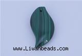 NGP715 15*37mm marquise natural malachite gemstone pendant