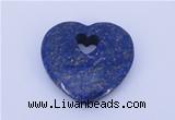 NGP723 26*26mm heart natural lapis lazuli gemstone pendant