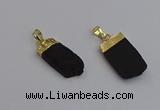 NGP7437 12*30mm - 15*35mm freeform black obsidian pendants