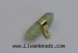 NGP7446 12*45mm sticks green rutilated quartz pendants wholesale