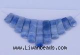 NGP76 Fashion blue lace agate gemstone pendants set jewelry wholesale