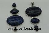 NGP8034 50*82mm - 52*86mm lapis lazuli pendant set jewelry