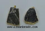 NGP8571 28*45mm - 35*50mm freeform druzy agate pendants wholesale