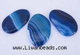 NGP861 5PCS 30-35mm*50-60mm freeform agate gemstone pendants