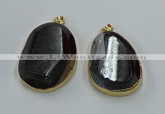 NGP8632 32*45mm - 46*48mm freeform druzy agate pendants wholesale