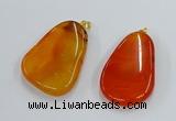 NGP8648 30*45mm - 35*50mm freeform agate pendants wholesale