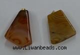 NGP8658 20*40mm - 40*50mm freeform agate pendants wholesale