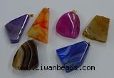 NGP8665 20*40mm - 40*50mm freeform agate pendants wholesale