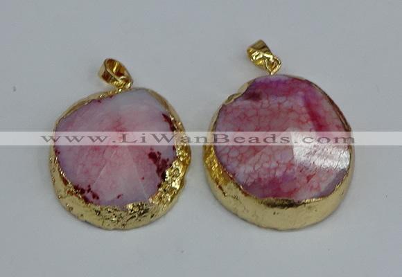 NGP8690 28*35mm - 30*40mm freeform agate pendants wholesale