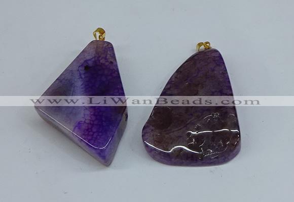 NGP8707 25*40mm – 35*50mm freeform agate pendants wholesale