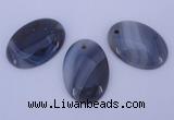 NGP874 5PCS 24*34mm oval agate gemstone pendants wholesale