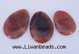 NGP878 5PCS 40-45mm*55-70mm freeform agate gemstone pendants