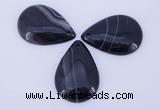 NGP887 5PCS 27*38mm flat teardrop agate gemstone pendants wholesale