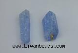 NGP8882 16*38mm - 25*60mm sticks crackle quartz pendants wholesale