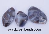 NGP935 2PCS 35-45mm*45-65mm nuggets botswana agate gemstone pendants