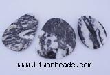 NGP948 5PCS 30-48mm*45-60mm freeform zebra jasper gemstone pendants