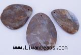 NGP952 5PCS 30-50mm*50-65mm freeform jasper gemstone pendants