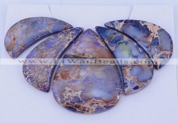 NGP96 Dyed imperial jasper gemstone pendants set jewelry wholesale