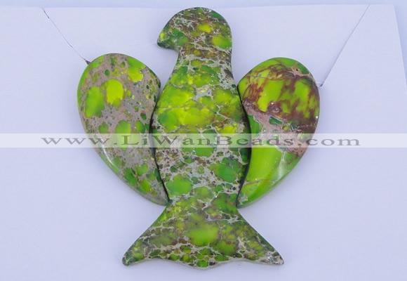 NGP97 Dyed imperial jasper gemstone pendants set jewelry wholesale