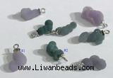 NGP9710 4*8mm - 6*11mm freeform mixed gemstone pendants wholesale