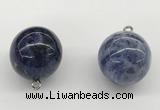 NGP9846 20mm round sodalite gemstone pendants